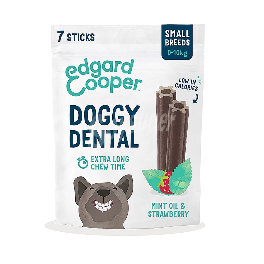 Snack dental para perros minis y pequeños fresa y menta