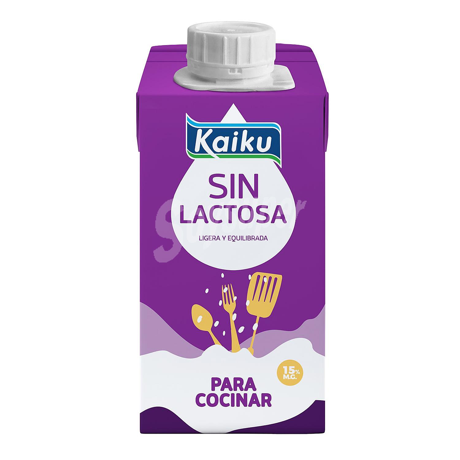 Nata líquida (15% matria grasa) para cocinar sin lactosa