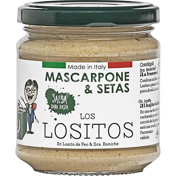 Salsa mascarpone y setas LOS lositos