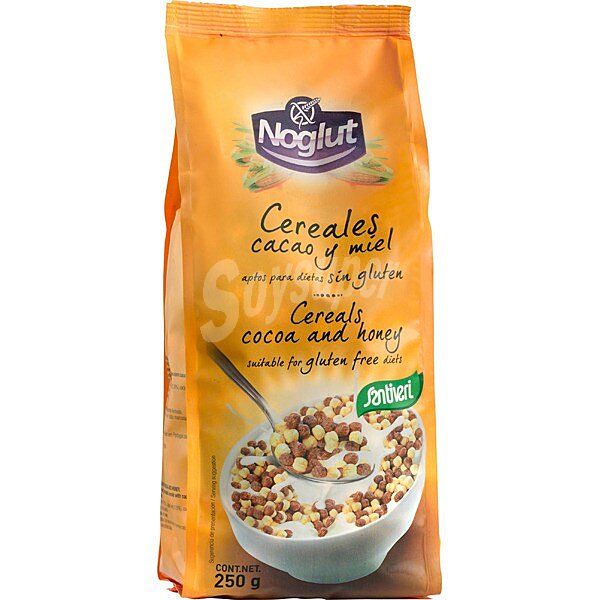 Cereales con cacao y miel sin gluten bolsa 225 g