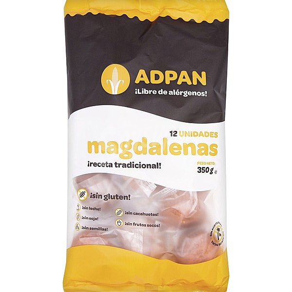 Magdalenas sin gluten 