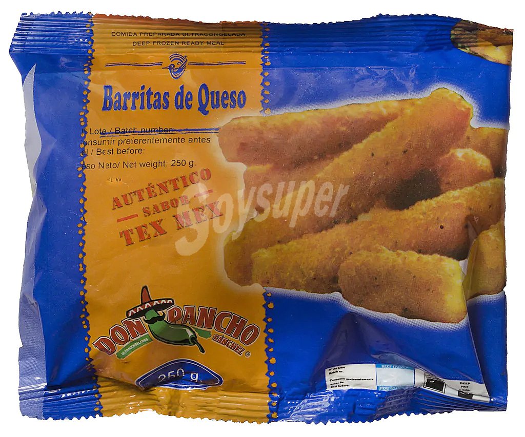 DON pancho Barritas de queso con sabor tex-mex DON pancho