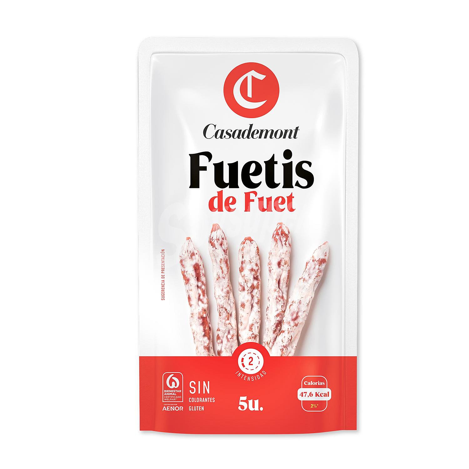 Fuetis de fuet original 5 unidades sin gluten