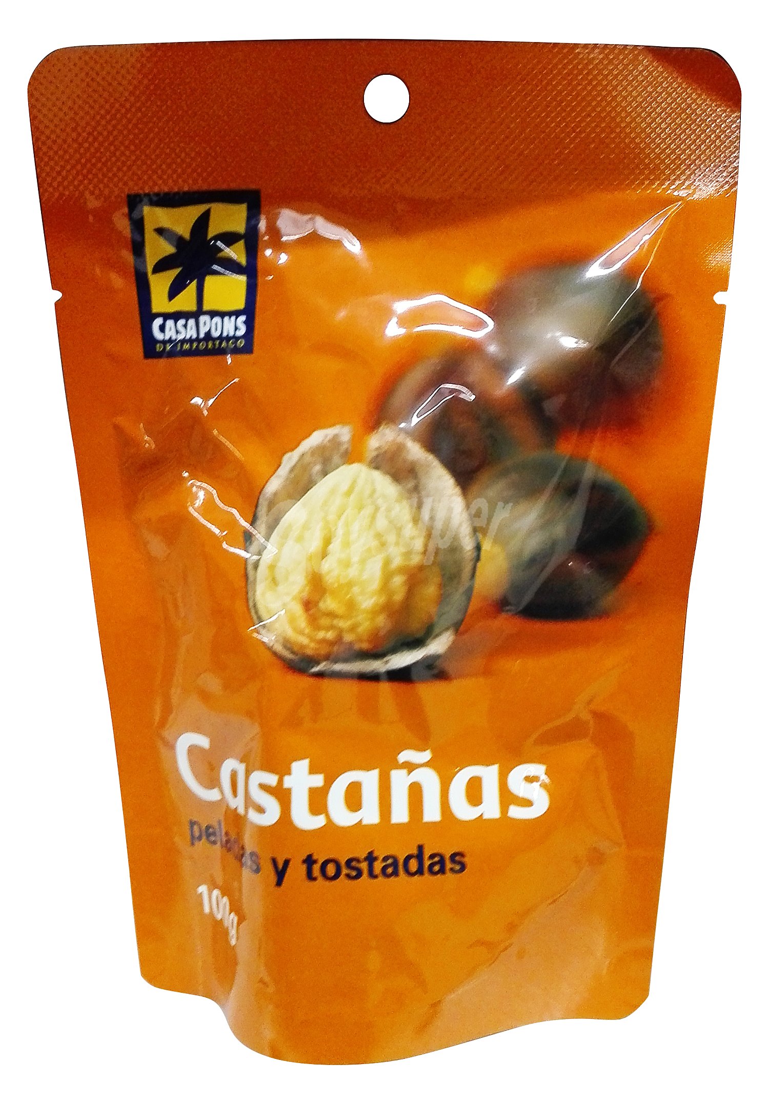 Castañas cocidas peladas