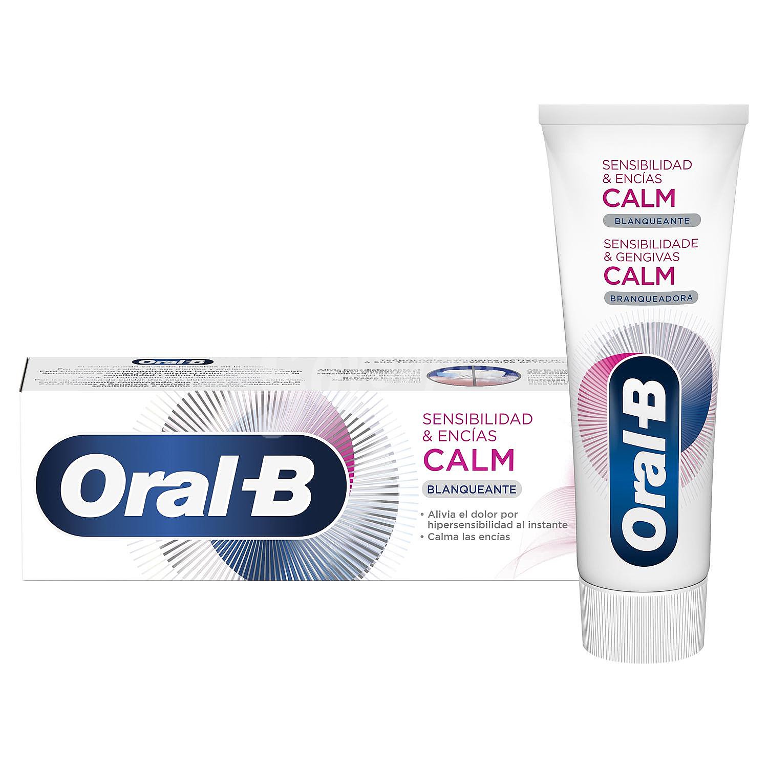 Dentífrico blanqueadora sensibilidad & encias Calm Oral B