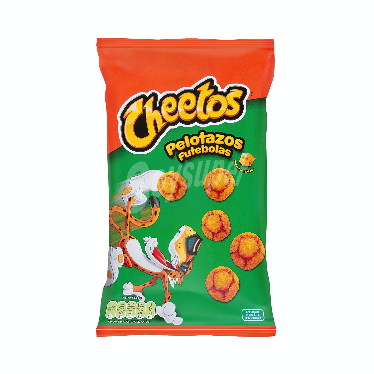 Pelotazos de maíz con sabor a queso cheetos