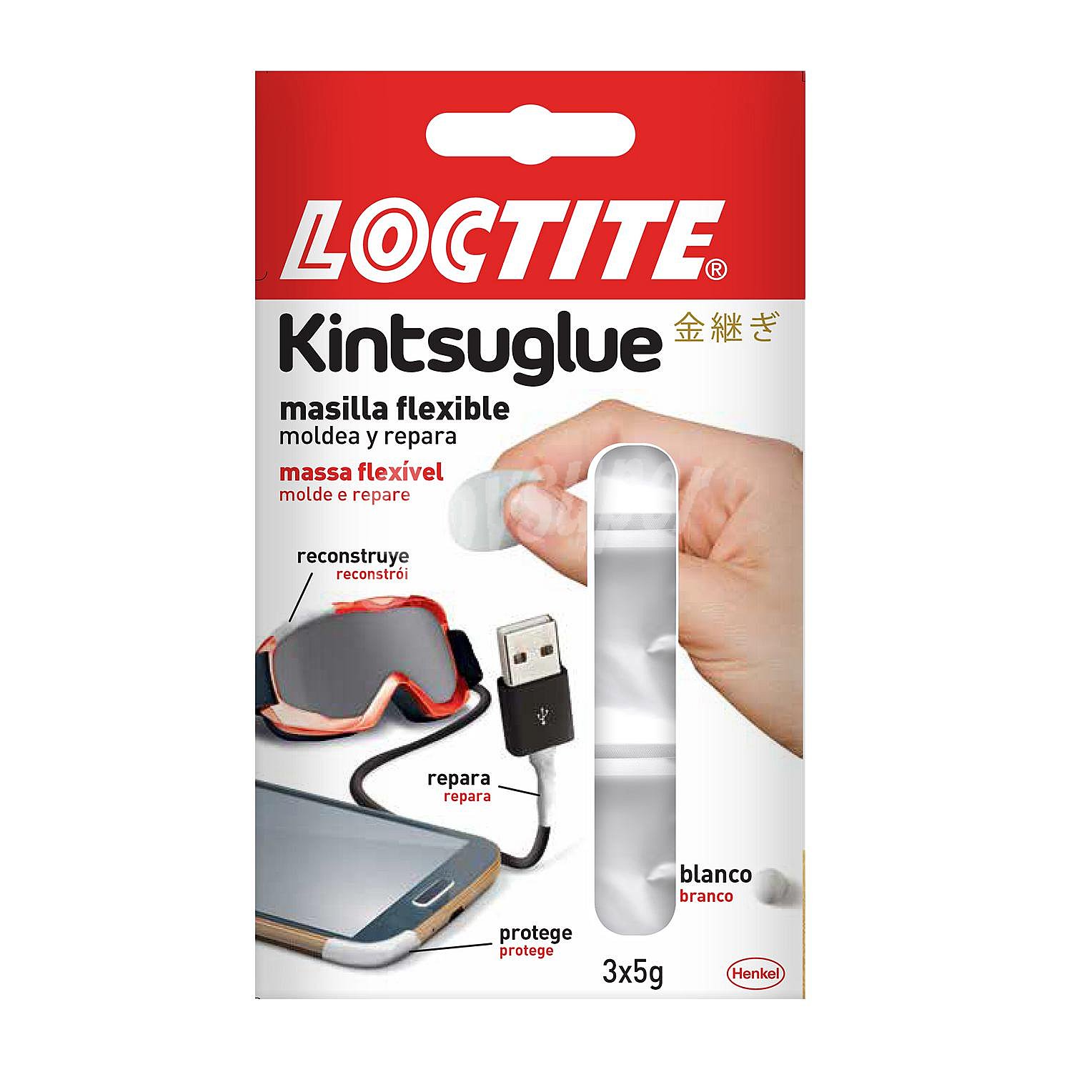 Masilla Flexible Loctite Kintsuglue - Blanco