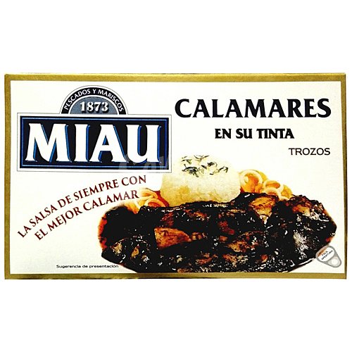 Miau Calamares en su tinta miau