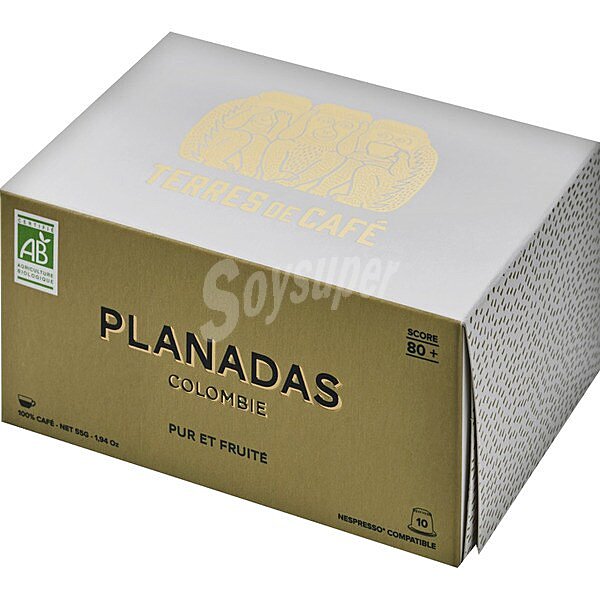 Café Planadas Colombia Bio 10 cápsulas compatibles con cafetera Nespresso