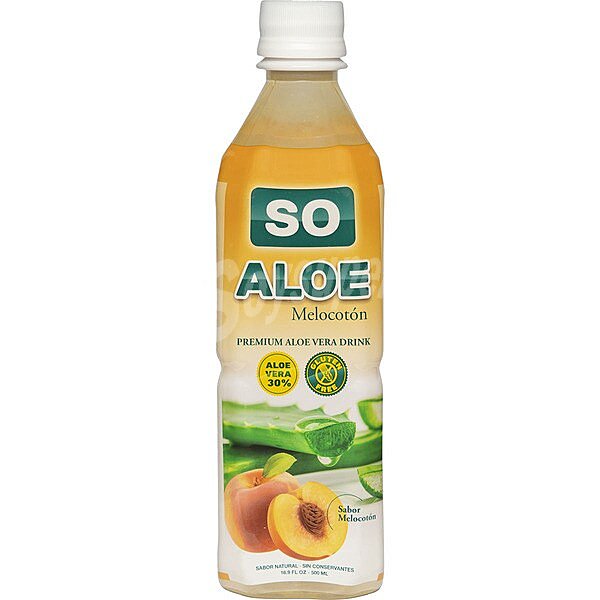 Bebida de Aloe Vera sabor melocotón Sin Gluten