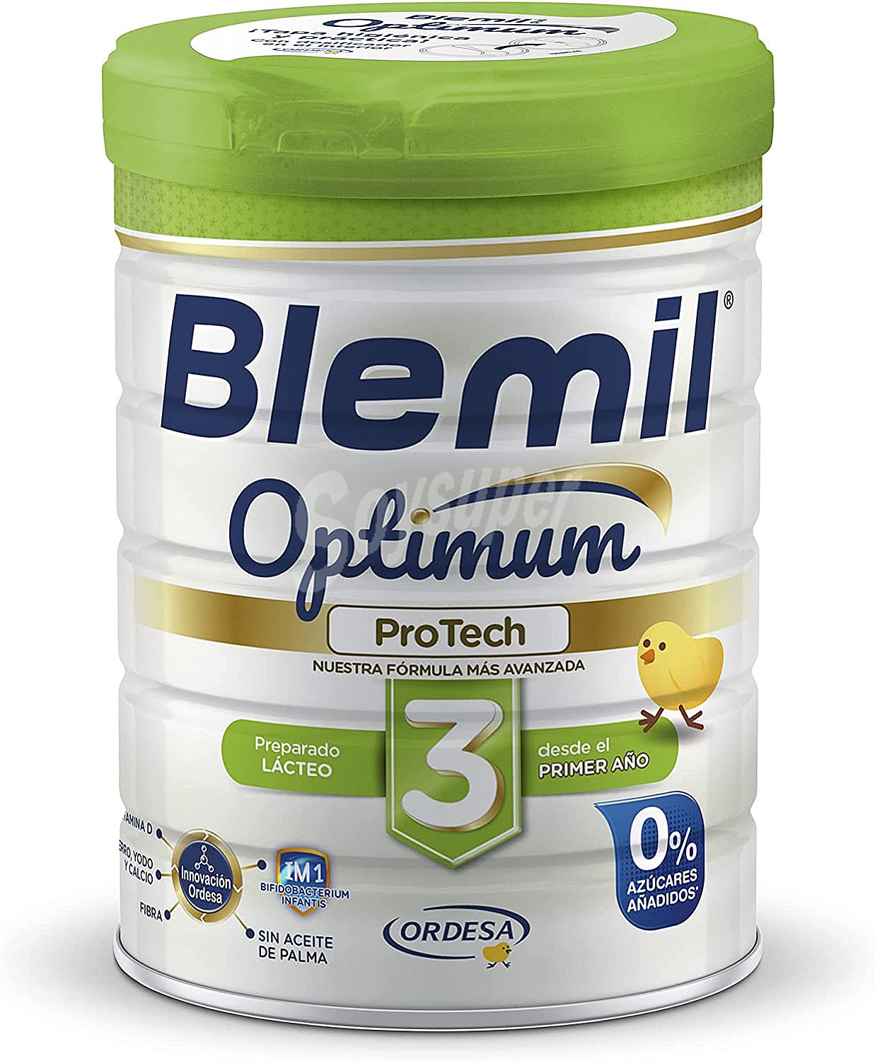 Plus Optimum 3 preparado lácteo de crecimiento a partir de 1 a 3 años 0% azúcares añadidos y sin aceite de palma