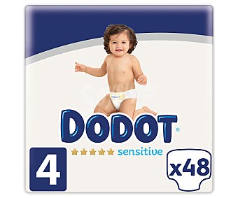 Dodot Pañales de la talla 4, para niños de 9 a 14 kilogramos dodot Sensitive