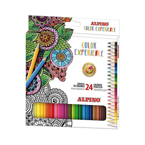 Pack de 24 lápices de colores Color Experience, alpino.