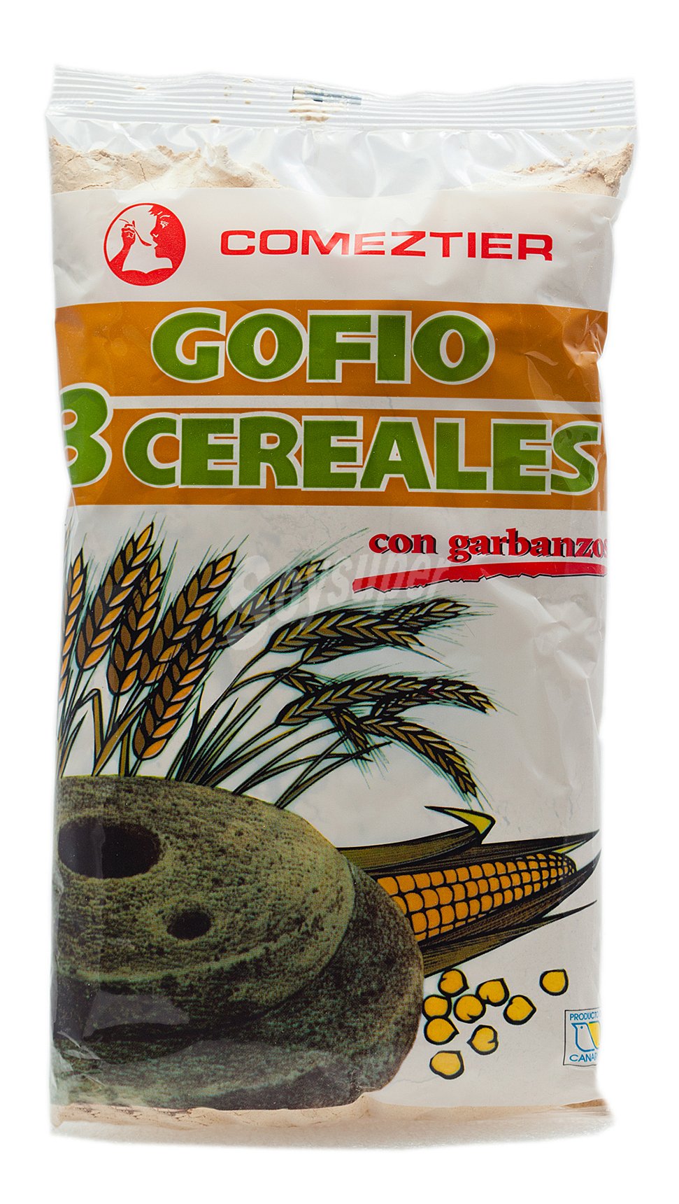 Gofio de tres cereales con garbanzos