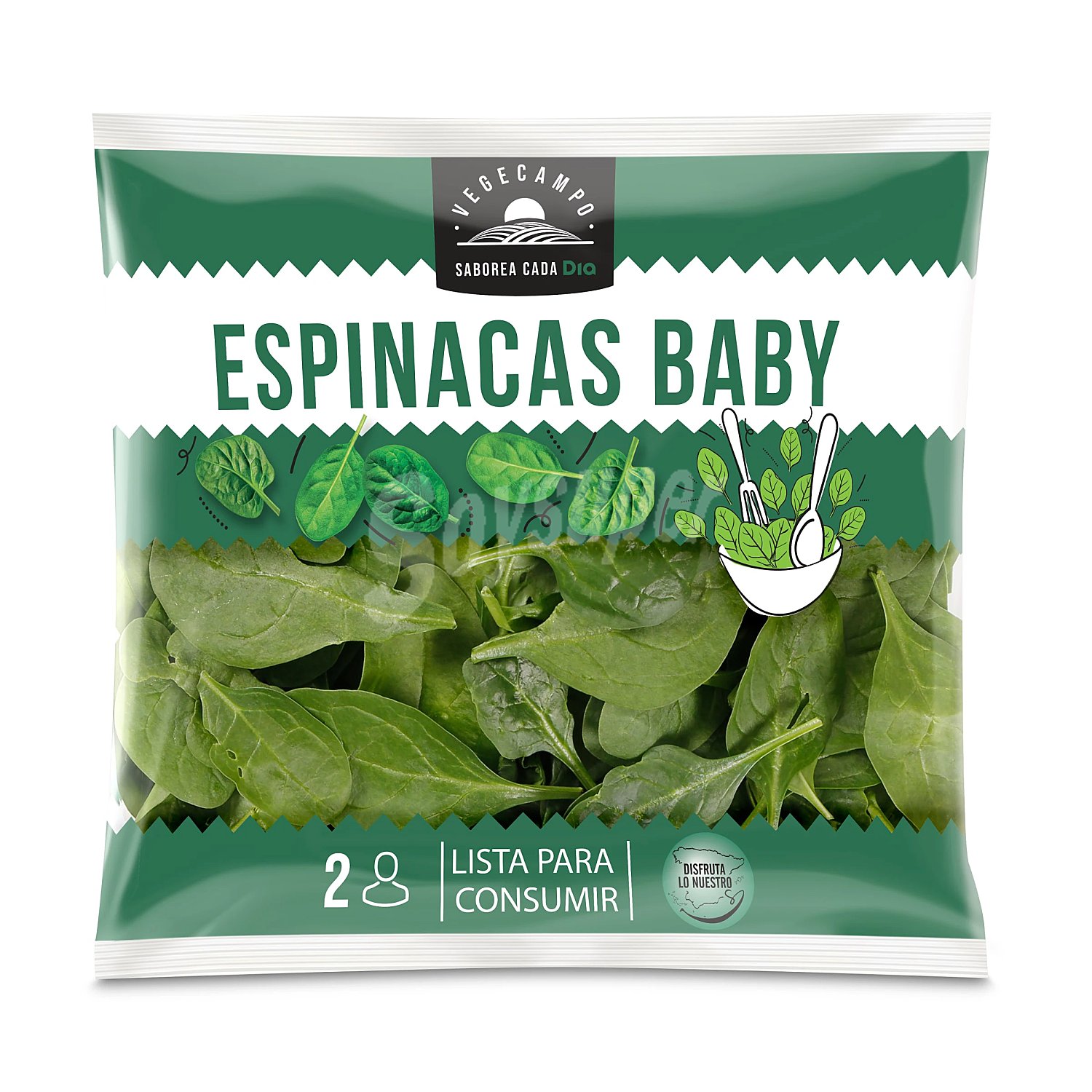 Brotes de espinaca baby Vegecampo