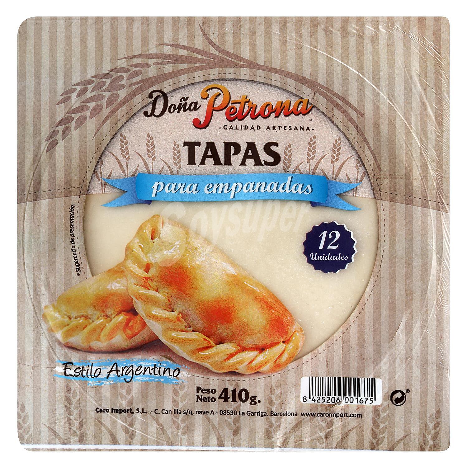 Tapas para empanada Doña Petrona