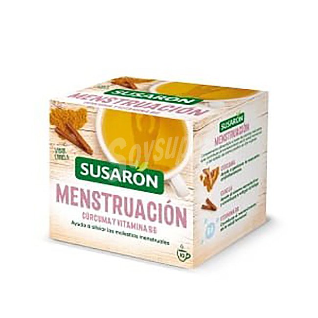 Infusión cúrcuma y vitamina B6 menstruación