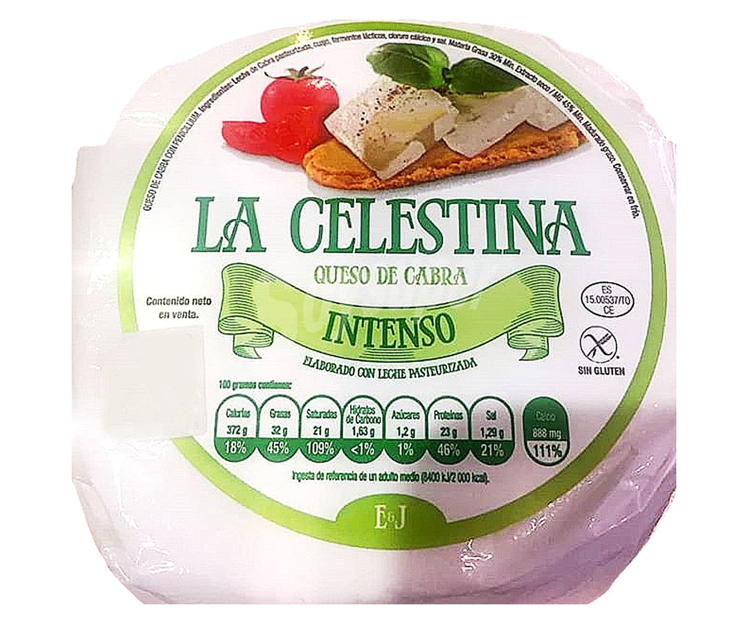 LA celestina Queso de cabra intenso, pasta blanda veteada con penecilium Roquefort LA celestina