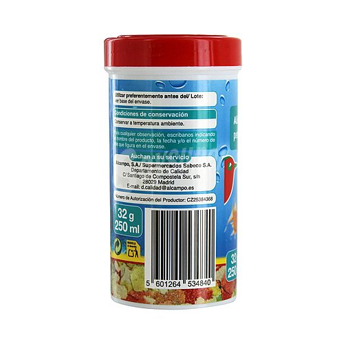 Producto alcampo Alimento para peces agua fría producto alcampo