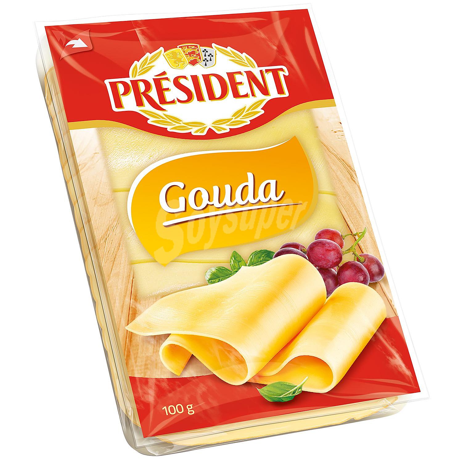 Queso gouda en lonchas President