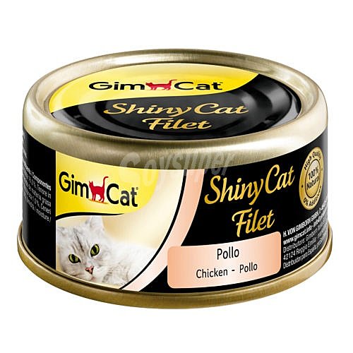 Shiny CAT filet alimento húmedo para gatos filetes de pollo