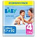 Pañales Carrefour Baby Ultra Dry Talla 4 (7-18 kg) ultra-dry