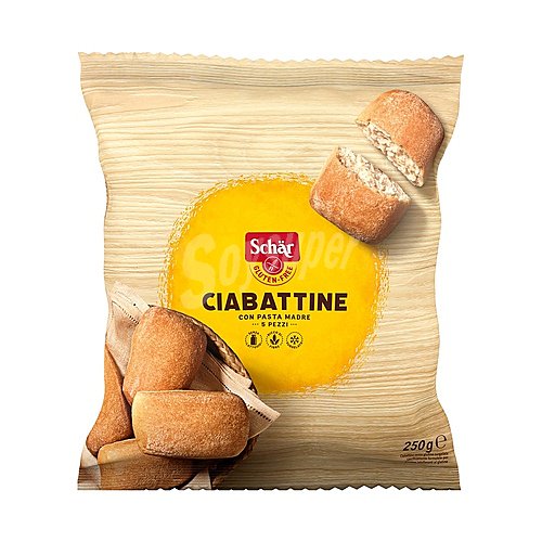 Schär Mini chapatas congeladas sin lactosa y sin gluten schär