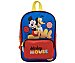 Mochila preescolar con bolsillo frontal color azul, mickey.