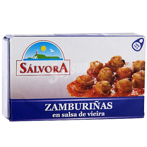 Sálvora Zamburiñas en salsa de vieira sálvora