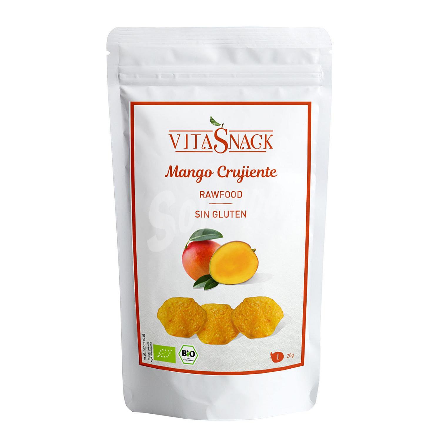 Mango crujiente ecológico Vitasnack sin gluten doy G