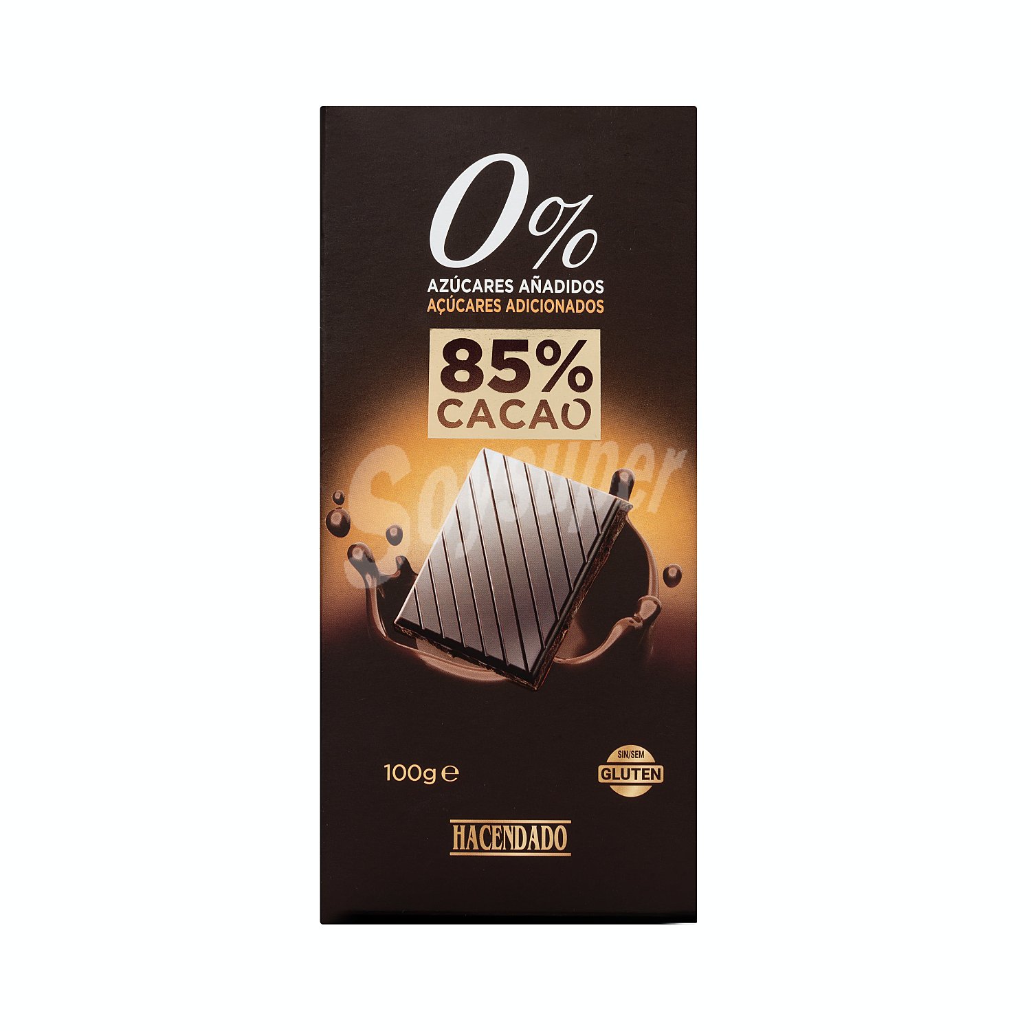 Chocolate extrafino negro 0% azúcares añadidos