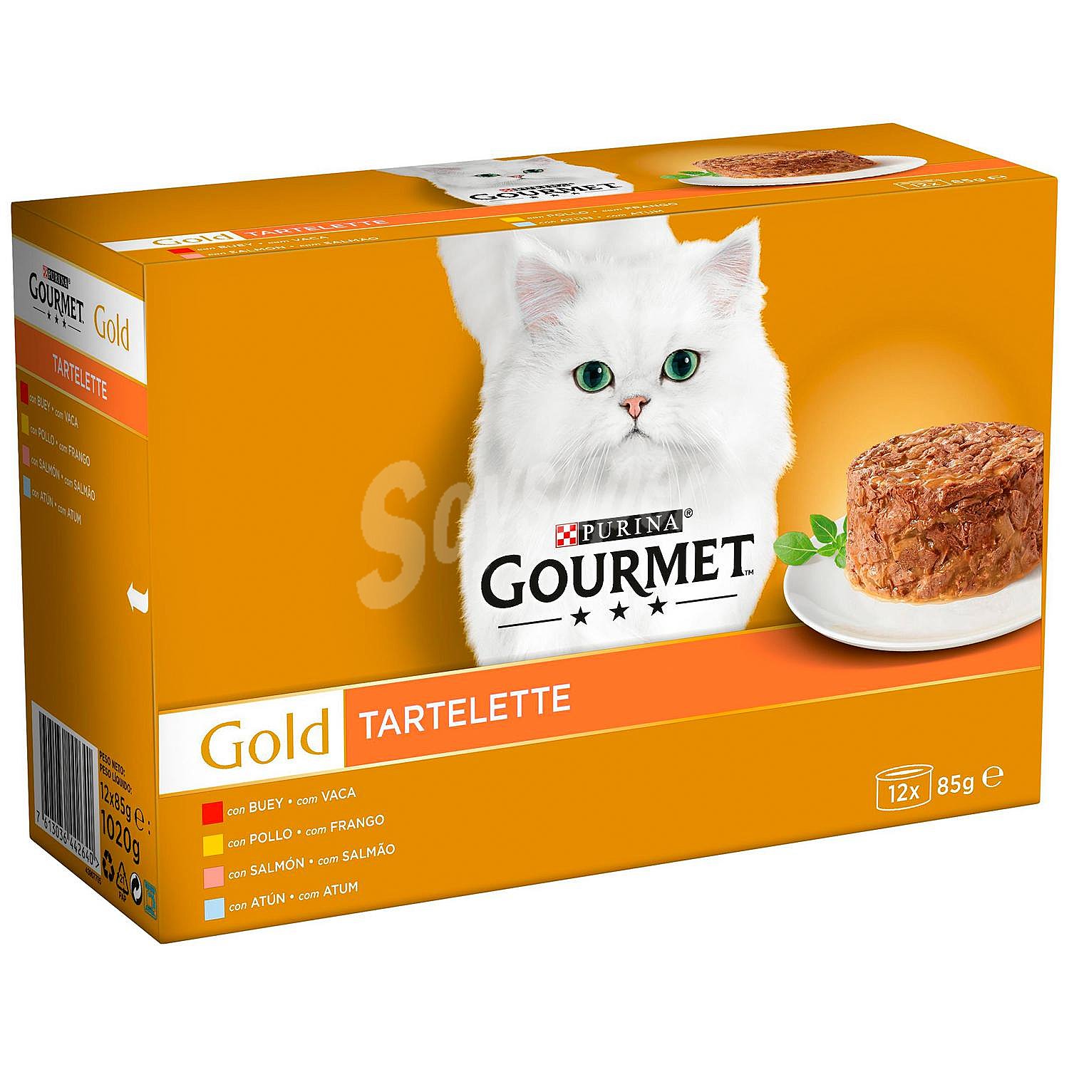 Comida húmeda tartalette surtido para gato Purina Gourmet Gold