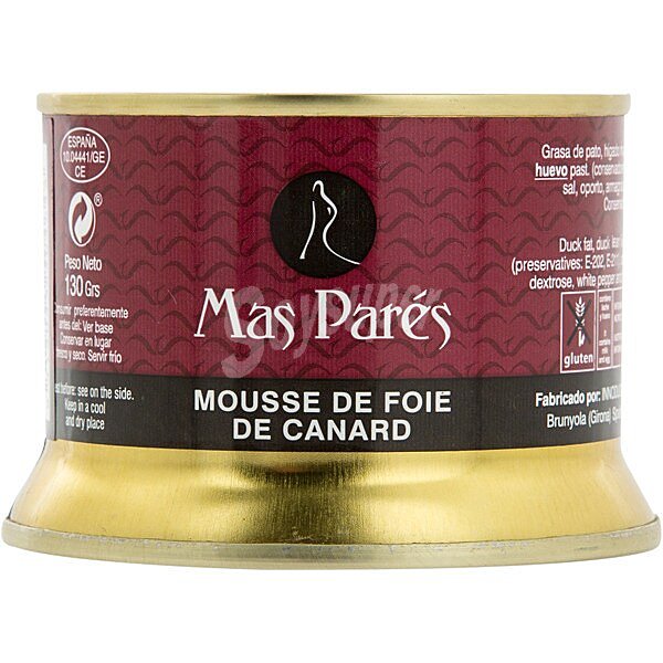 Mousse de foie de pato envase 130 g