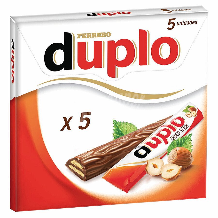 Duplo de barrita de chocolate con leche