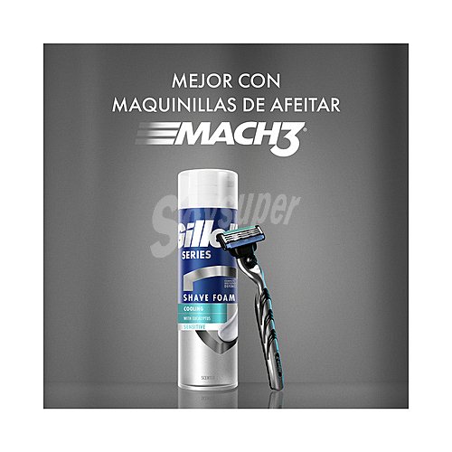 Gillette Espuma de afeitar refrescante con eucalipto, para pieles sensibles gillette Series