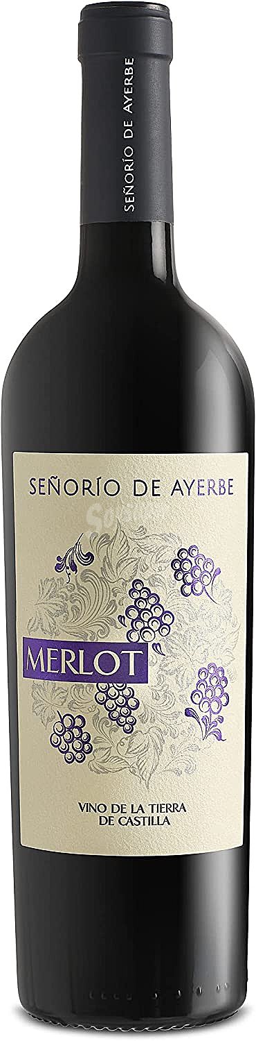 Vino tinto merlot Señorío de Ayerbe