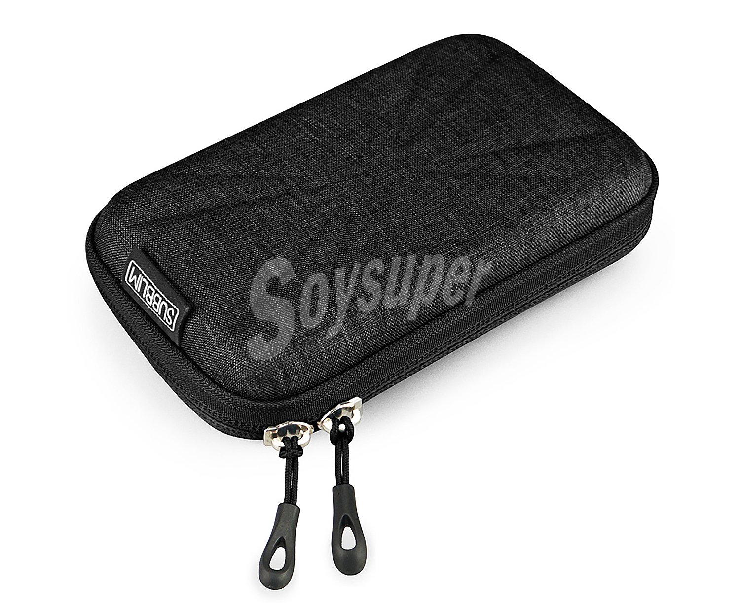 Funda para disco duro 2,5" HDD Business Case Black, exterior rígido, bolsillo interior