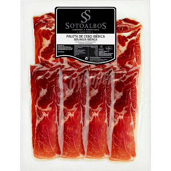 Paleta de cebo iberica 50% raza iberica