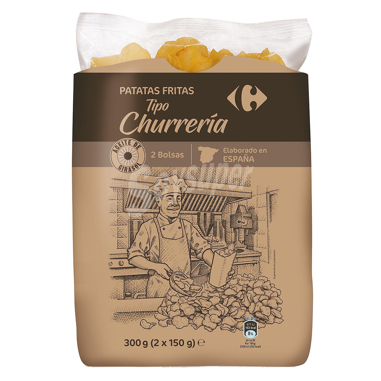 Patatas fritas churrería en aceite de girasol Carrefour