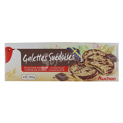 Producto alcampo Galletas de avena con chocolate negro producto alcampo