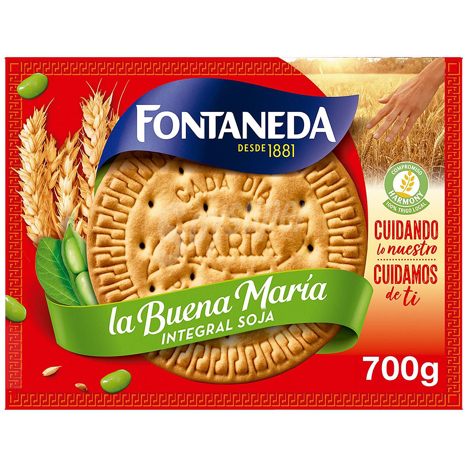 Galletas María integral con soja fontaneda