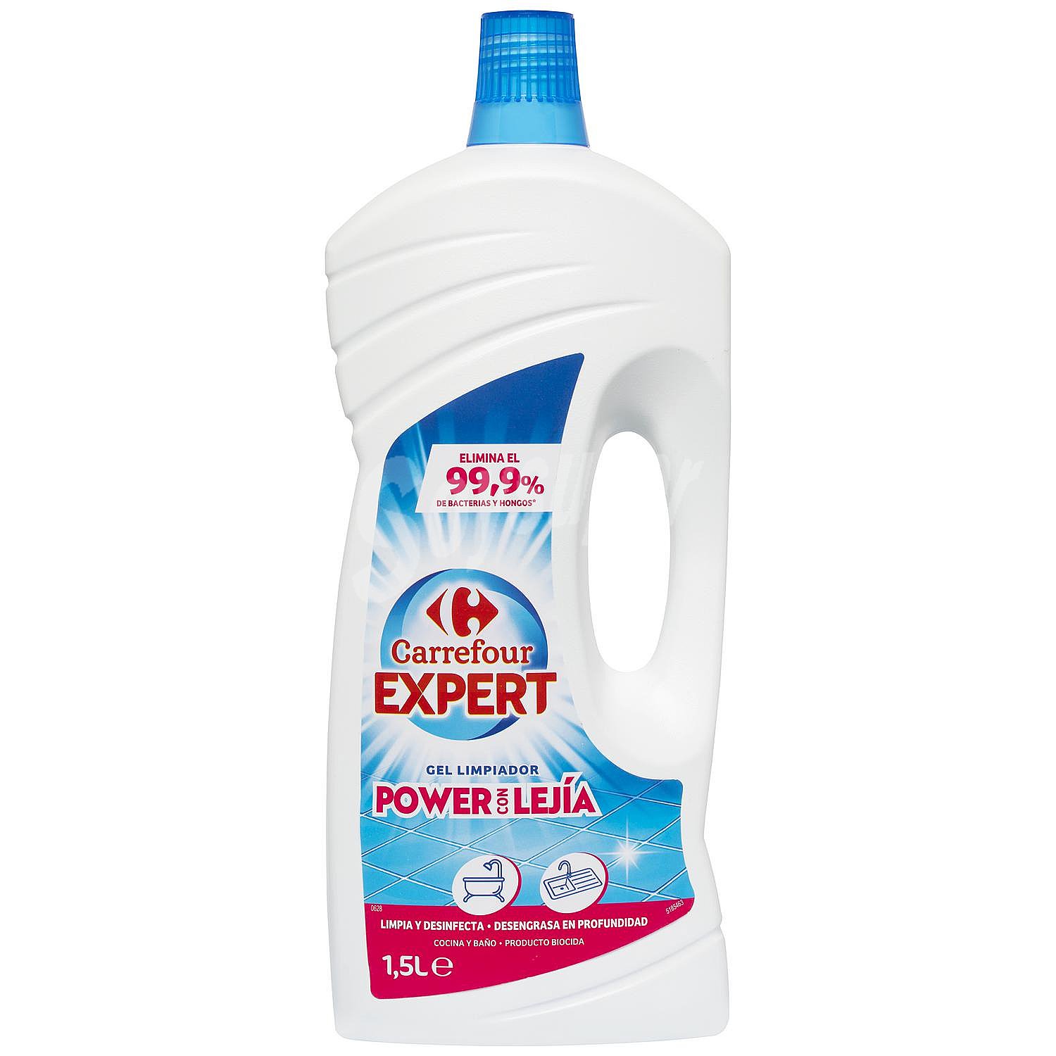 Gel limpiador power con lejía Carrefour Expert