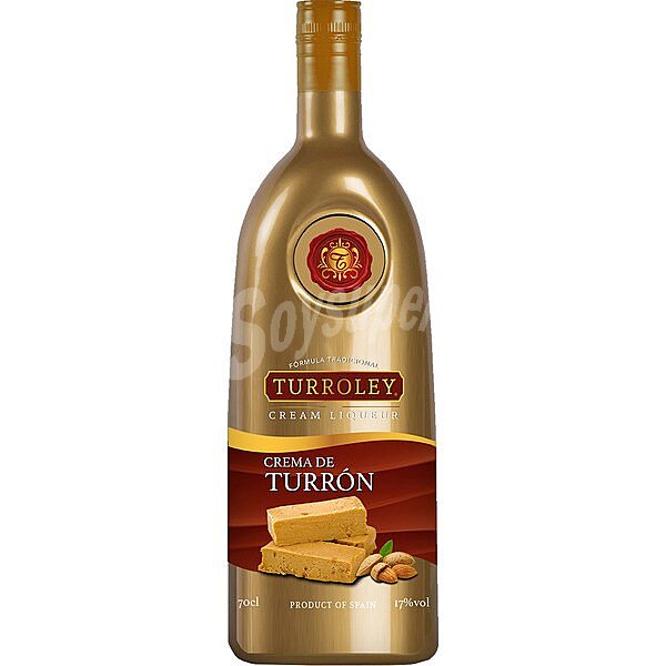 Licor de crema de turrrón