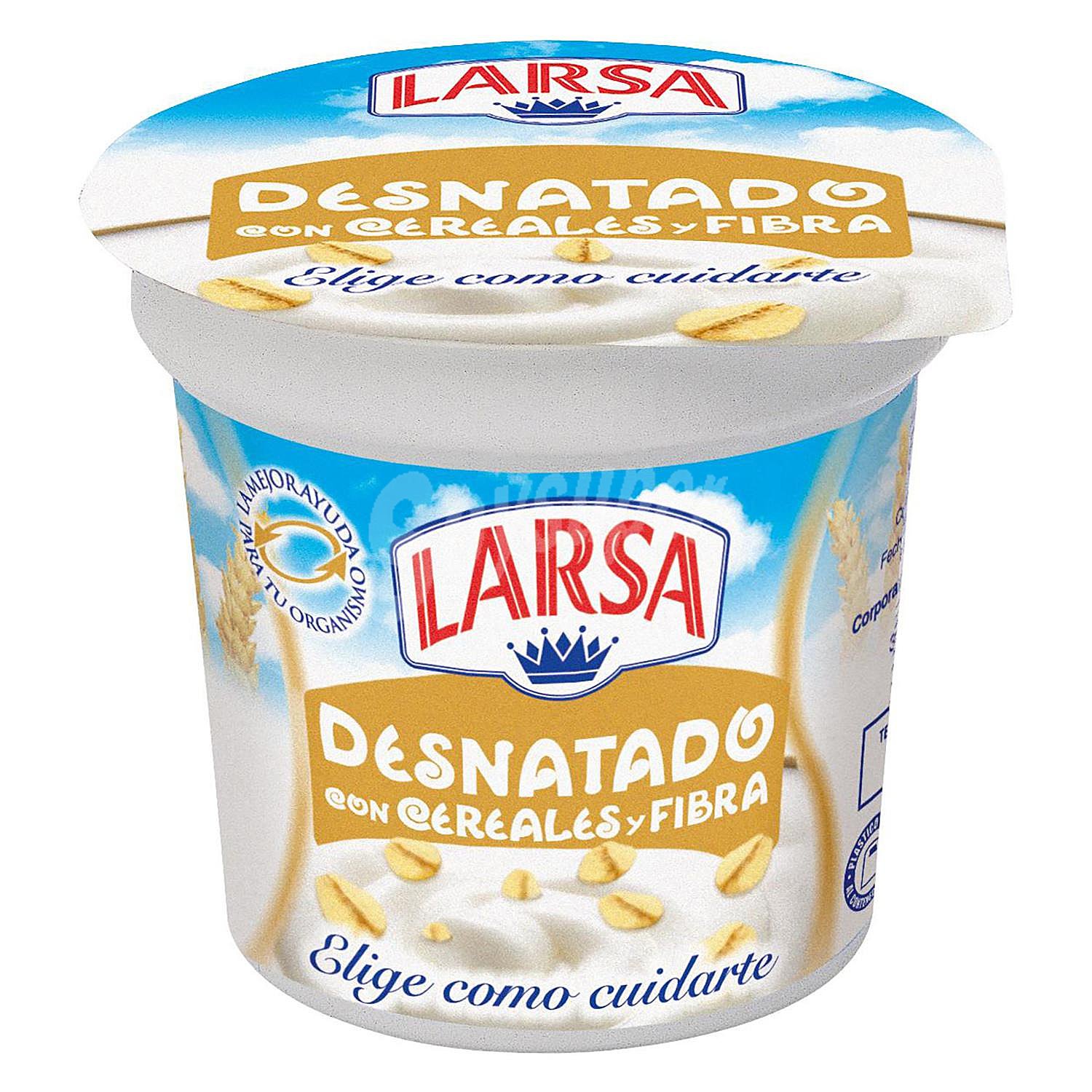 Yogur desnatado con cereales