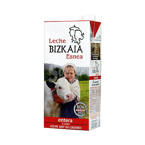 Bizkaia Leche entera de Vizcaya de vacas de caserio bizkaia