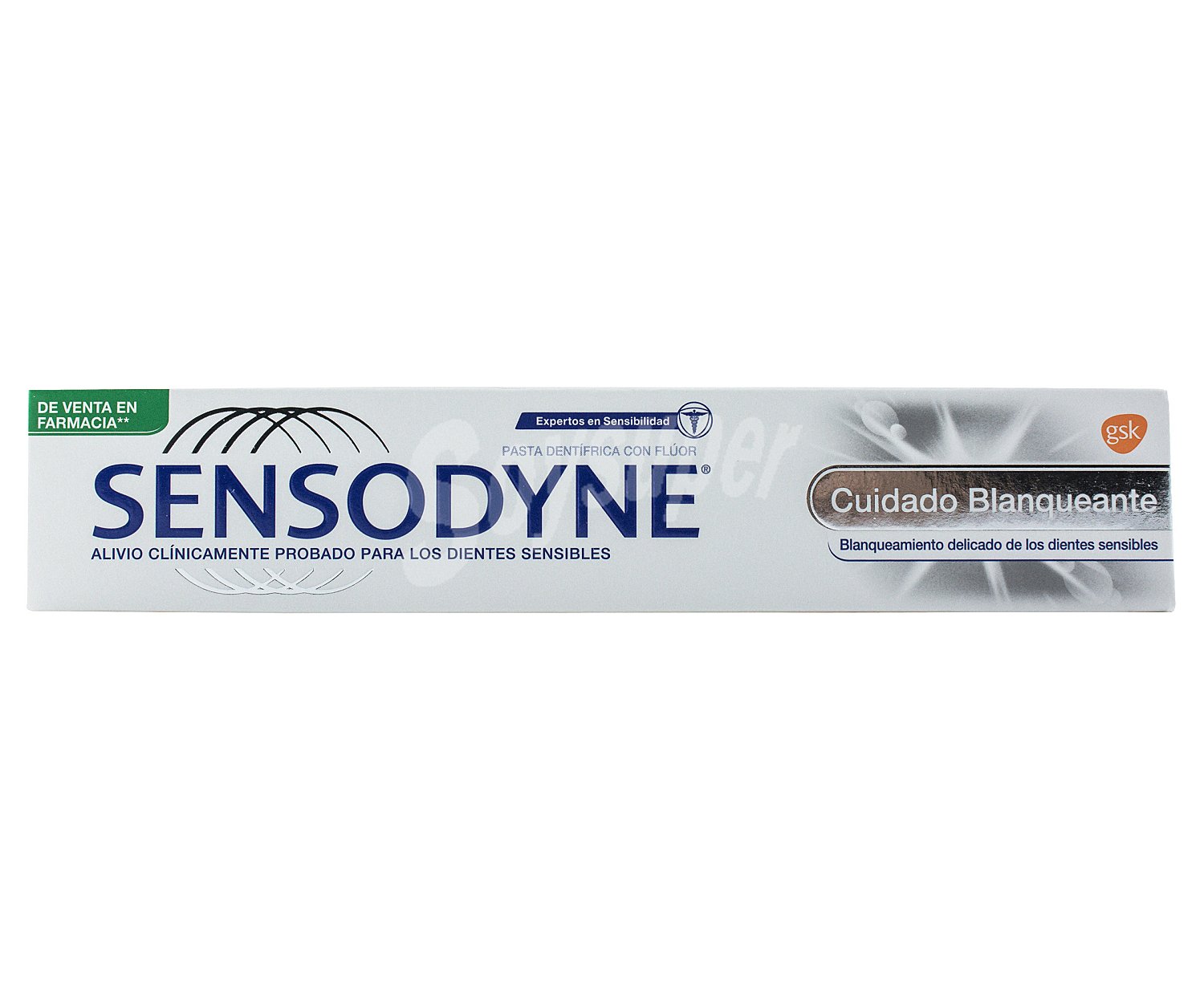 Sensodyne Pasta de dientes blanqueante con flúor, para dientes sensibles sensodyne Cuidado blanqueante