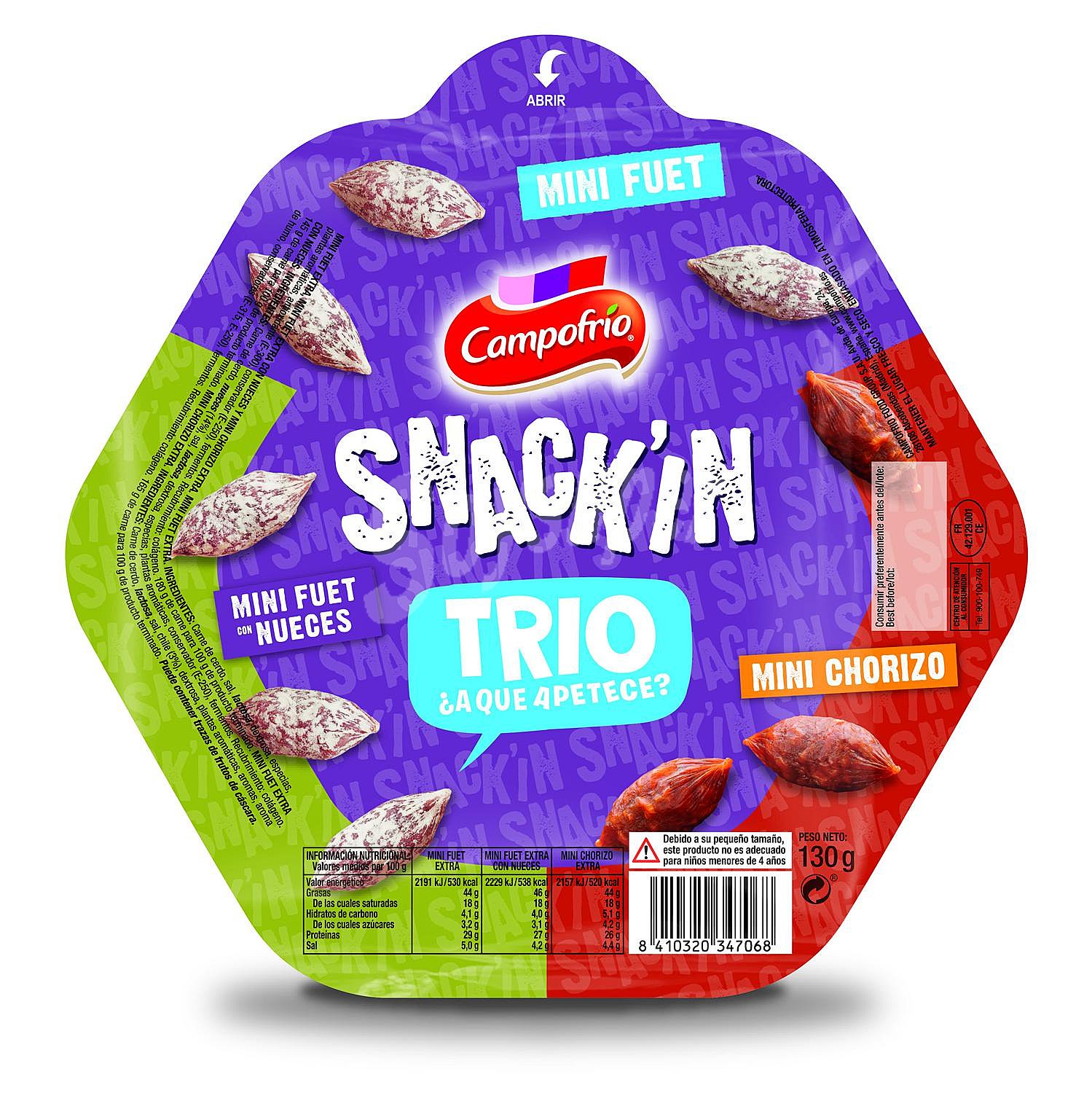 Mini Snack'in Trio sin gluten