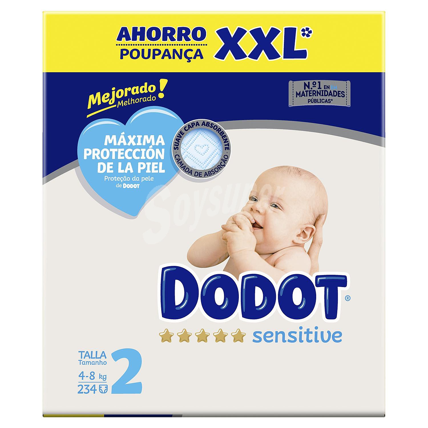 Pañales Dodot Sensitive T2 (4-8 kg)