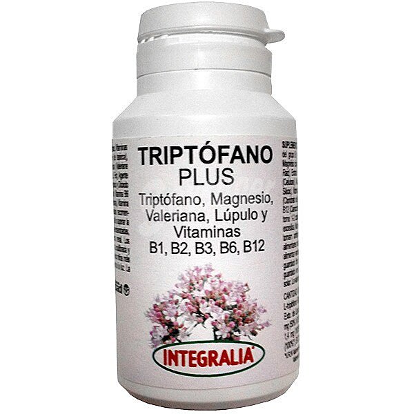 Triptófano con magnesio reduce la ansiedad y el decaimiento ápsulas bote 39 g