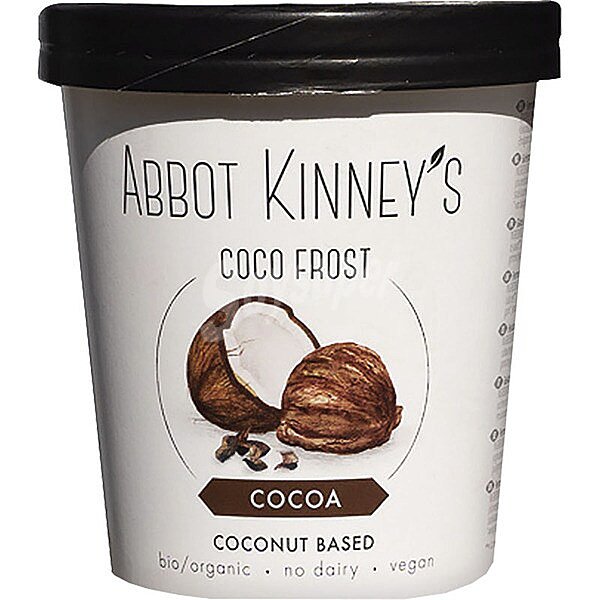 Coco Frost helado de yogurt de leche de coco sabor cacao ecológico y sin gluten kinney's